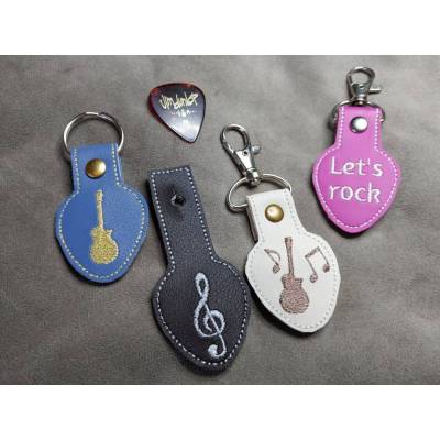 Gitarre Plektrum Tasche Pick Holder ITH Stickdatei NadelSprünge