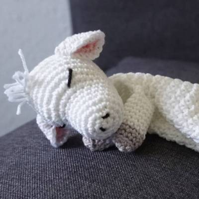 Amigurumi Häkelanleitung Schaf Schmusetuch