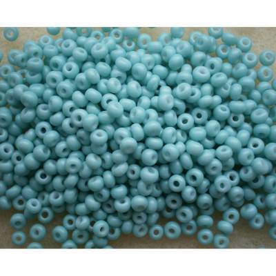 Hochwertige Glasperlen, Rocailles, 2,6 mm / 25 g * türkis pastell