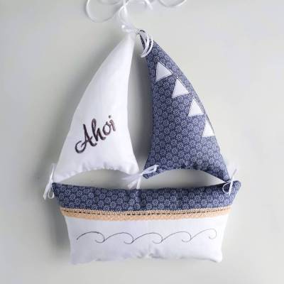 ITH Stickdatei Segelschiff Set – Maritime Stickdateien für sommerliche Deko