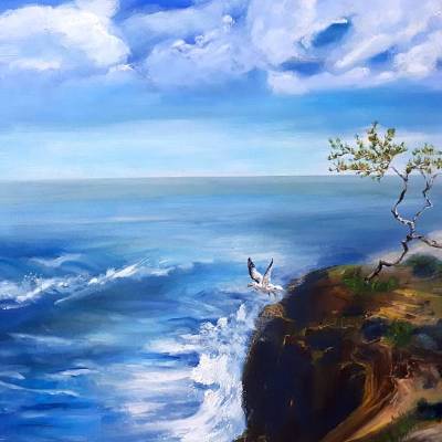 Klebefolie - Malerei • "Küstenromantik" • Design  Ulrike Kröll