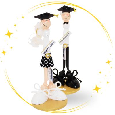 Geschenk zum Abitur: Kreatives Geldgeschenk mit Holzfigur