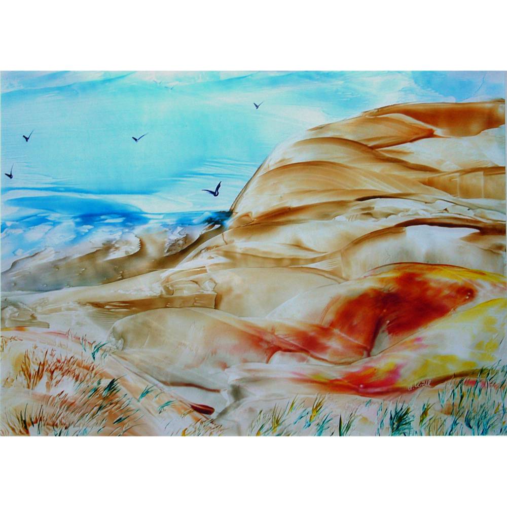 Klebefolie - Malerei • "Dünenlandschaft" • Design  Ulrike Kröll Bild 1