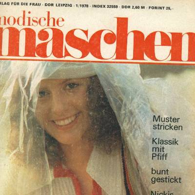 Zeitschrift Modische Maschen 1-78 für Sommer 1978 DDR Vintage aus den 1970er Jahren