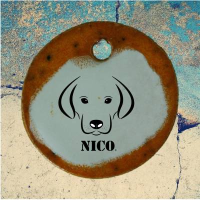 Schmuck selber gestalten Keramikanhänger mit eigenem Motiv;  Schmuck DIY individuell