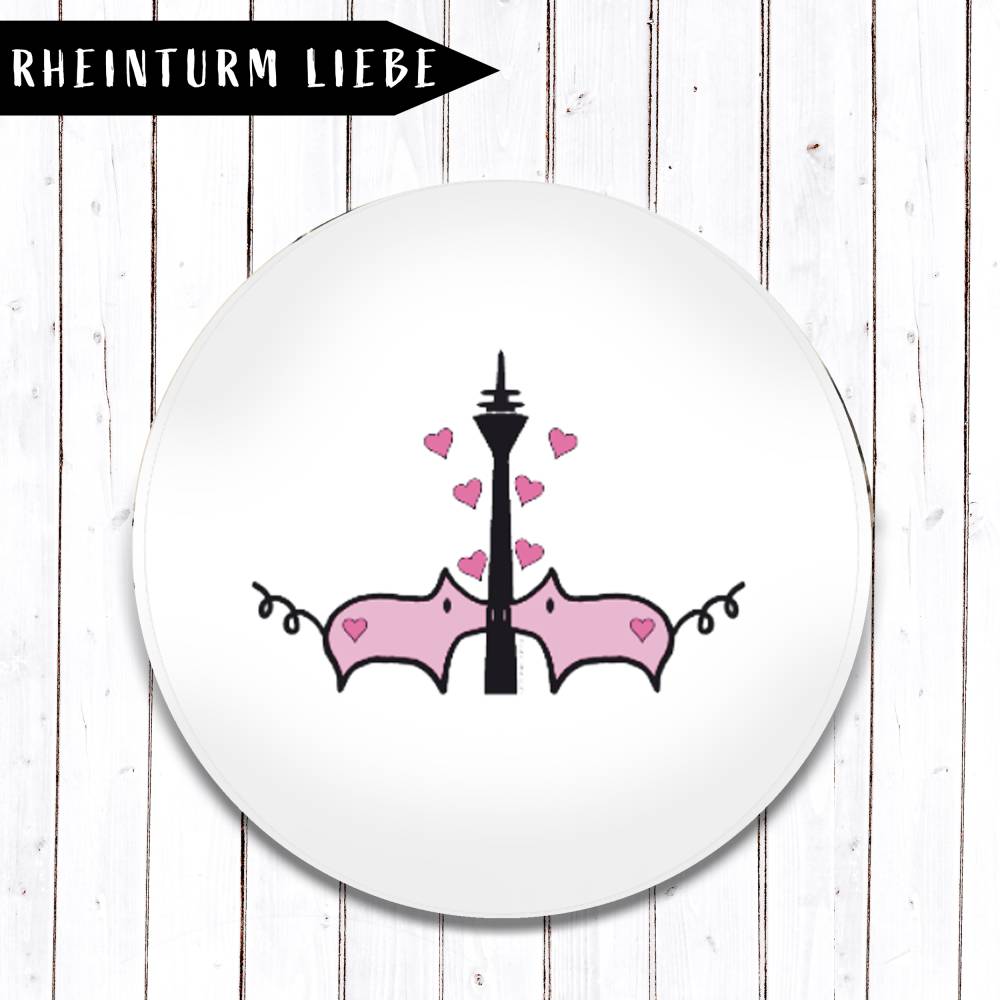 Rheinturm-Liebe Magnet Größe nach Wahl Bild 1