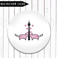 Rheinturm-Liebe Magnet Größe nach Wahl