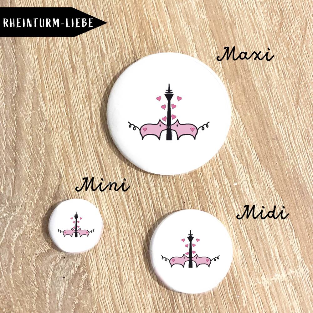 Rheinturm-Liebe Magnet Größe nach Wahl Bild 3