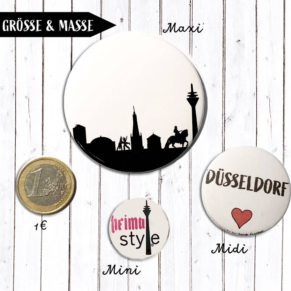 Rheinturm-Liebe Magnet Größe nach Wahl Bild 7