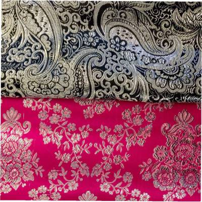 Edler Jacquard Lurex "PAISLEY" von Stofftreff Santi®-50 cm Schritte-Meterware-150 cm breit-130 g/QM