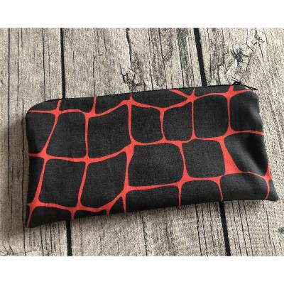 tolles Schlampermäppchen - Federmäppchen Schwarz Rot  - Einschulung -