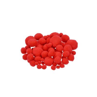 Pompons rot 7 - 25 mm
