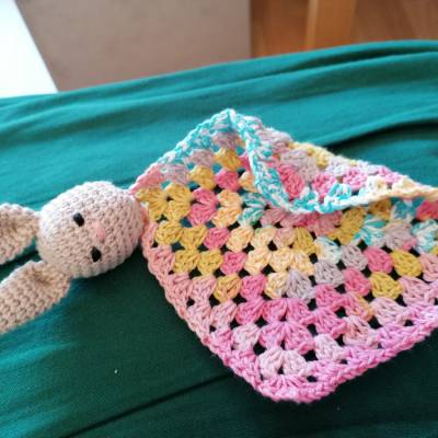 Gehäkeltes schmusetuch Hase schnuffeltuch Baby Geschenk Kleinkind