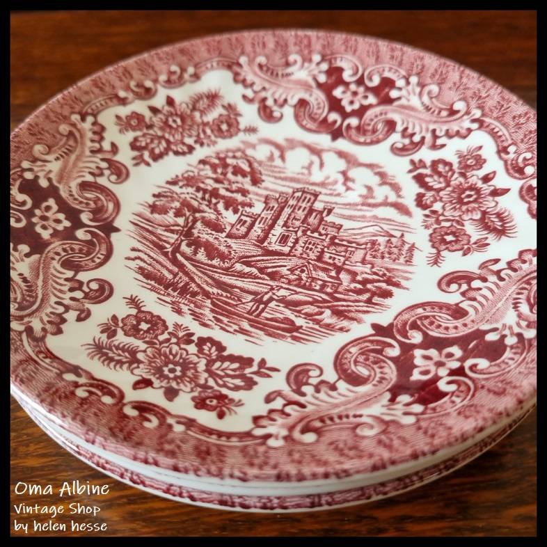 Vintage KLEINE TELLERCHEN 60er Jahre - altes englisches Keramikgeschirr von Hostess Tableware