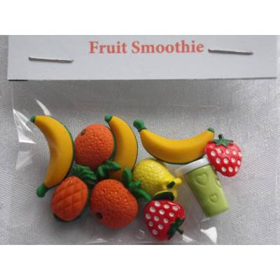 Buttons Galore Knöpfe   Obst    (1 Pck.)    Fruit Smoothie