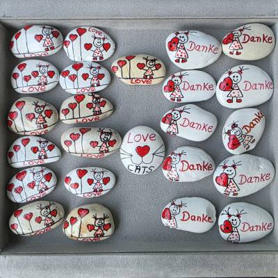 Bemalte Steine DANKE