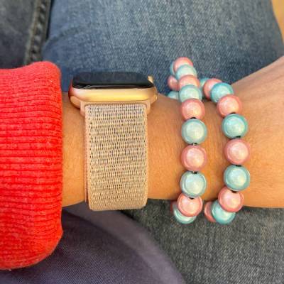 Miracle Pink & Türkis Armband in 5x Größen nach Wahl