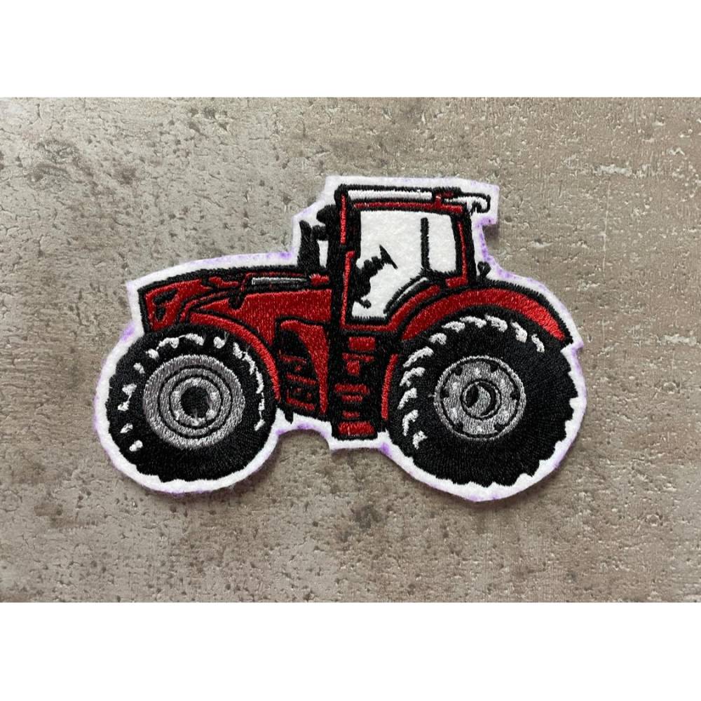 4 tlg. Stickdatei Schlepper Traktor Trekker Bulldog mehrfarbig Stickmuster Stickmotiv Bild 3