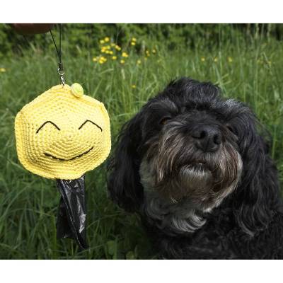 Häkelanleitung für den Kotbeutelspender "Smiley"
