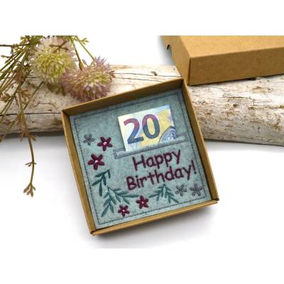 Stickdatei Geburtstag Happy Birthday ITH Wunscherfüller