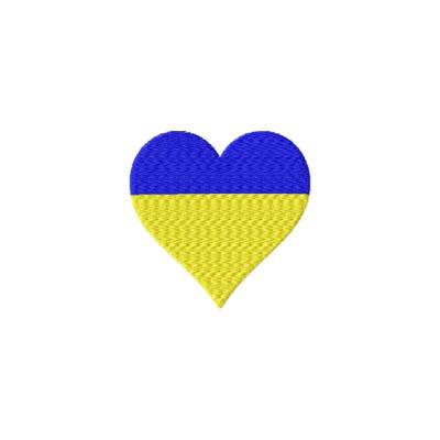 Ukraine Herz Stickdatei ukrainische Flagge