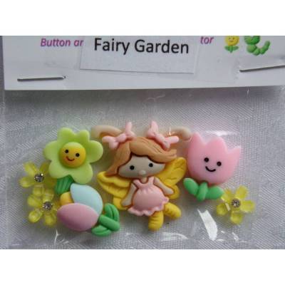 Shelly´s Button and More - Button     Feengarten   (1 Pck.)     Fairy Garden