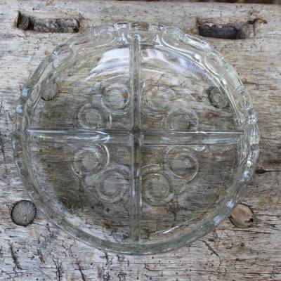 Kabarettschale Snackschale Kristall Walther Glas West Germany