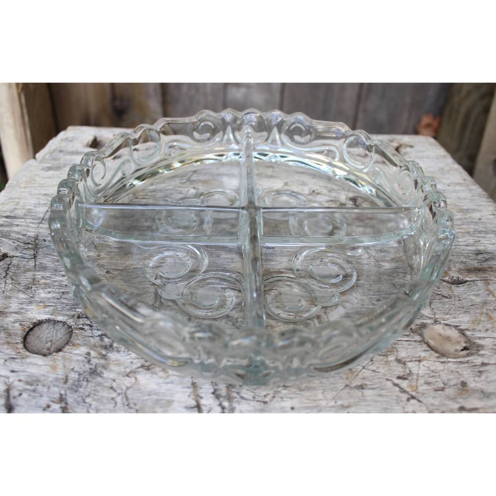 Kabarettschale Snackschale Kristall Walther Glas West Germany