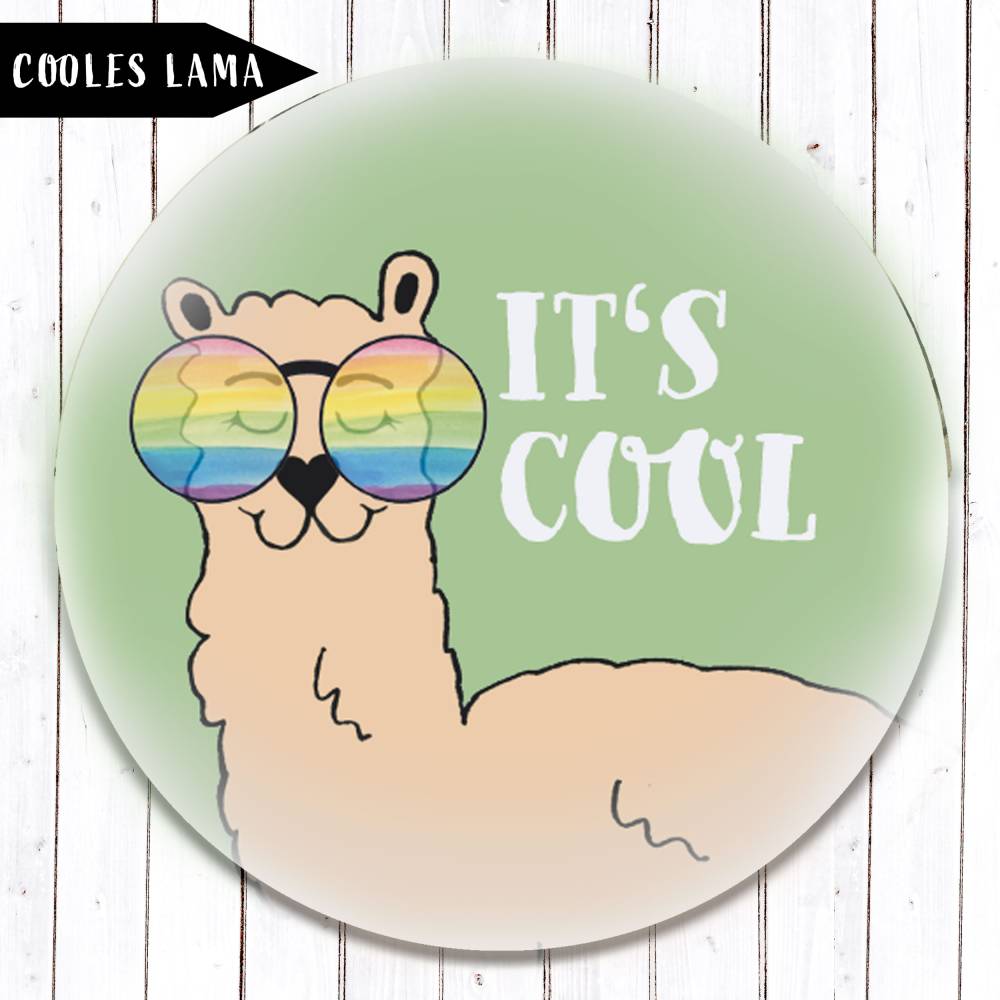 It's cool Lama Magnet Bild 1