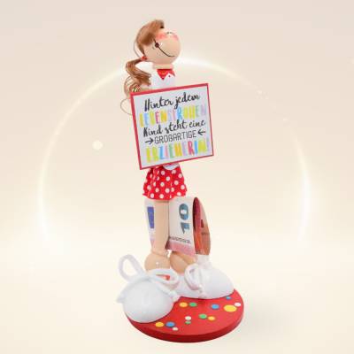 Abschiedsgeschenk Erzieherin – handgefertigte Holzfigur | Liebevolles Kindergarten Dankeschön und Unikat