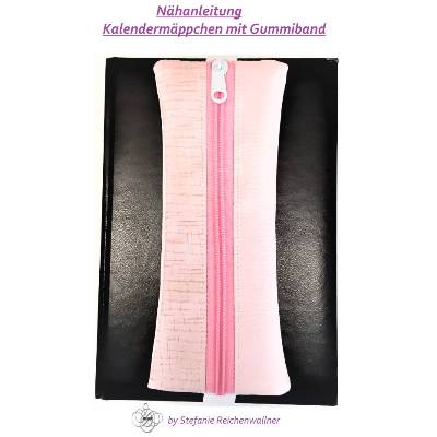 Nähanleitung für ein Kalendermäppchen mit Gummiband