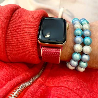 Miracle Kristallfarbenes Armband inklusive Anhängeröse und Größe nach Wahl