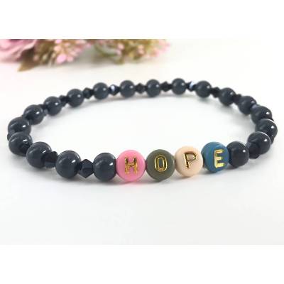 Handmade Perlenarmband mit Hope