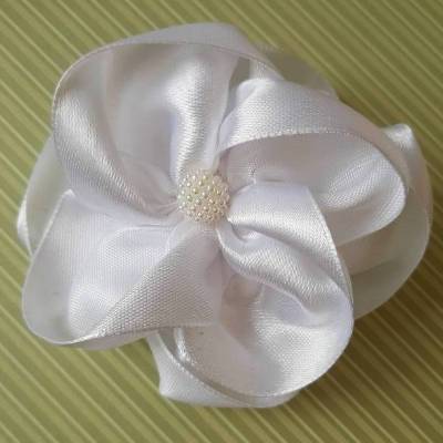 Braut Haarklammer Haarschmuck mit Perle weiß "Colette" festlich romantisch elegant Boho