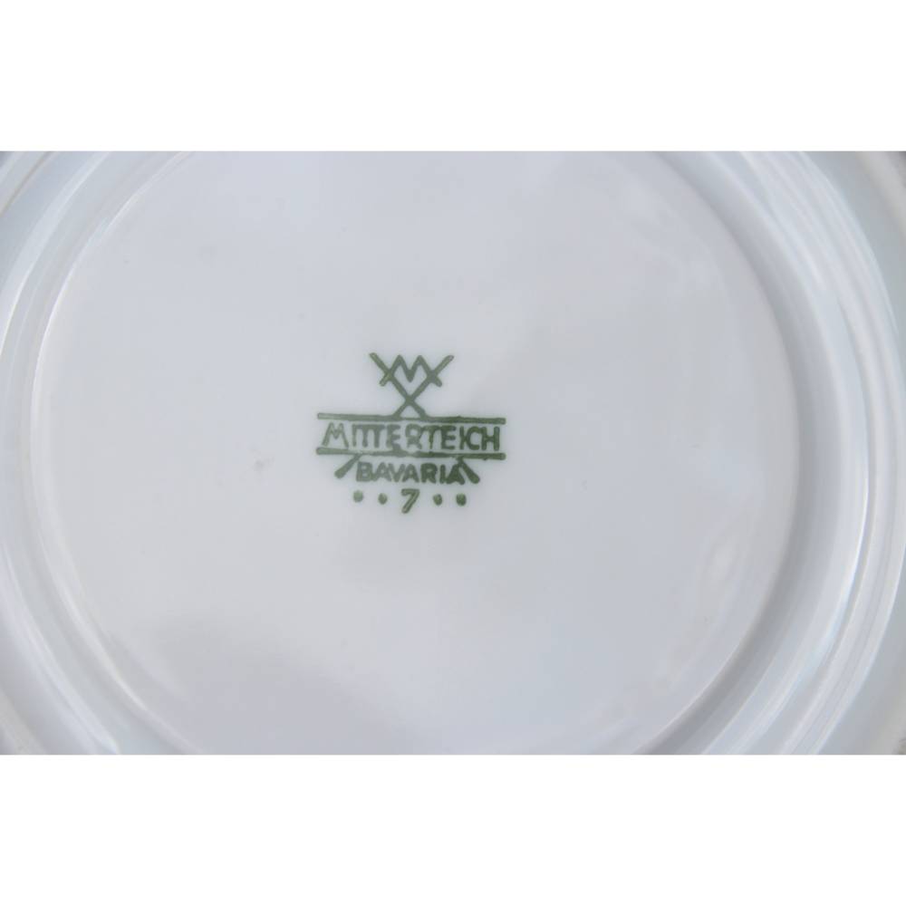 Kaffeegedeck Tee Set Tasse Untertasse Kuchenteller Mitterteich Bavaria Porzellan West Germany