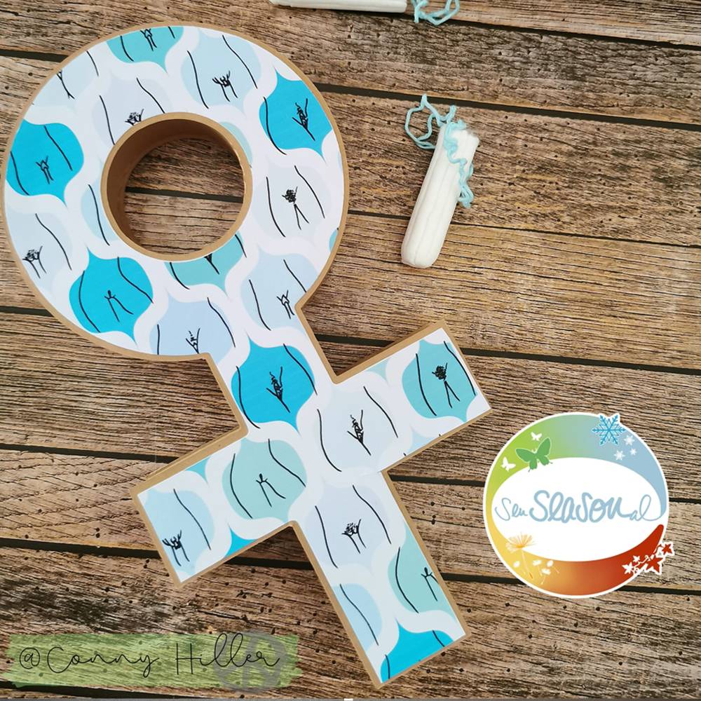 Digipapier Menstruation, 25 digitale Papiere rund um die Periode, Erdbeerwoche, deine Tage, Body Positivity, Aufklärung Bild 5