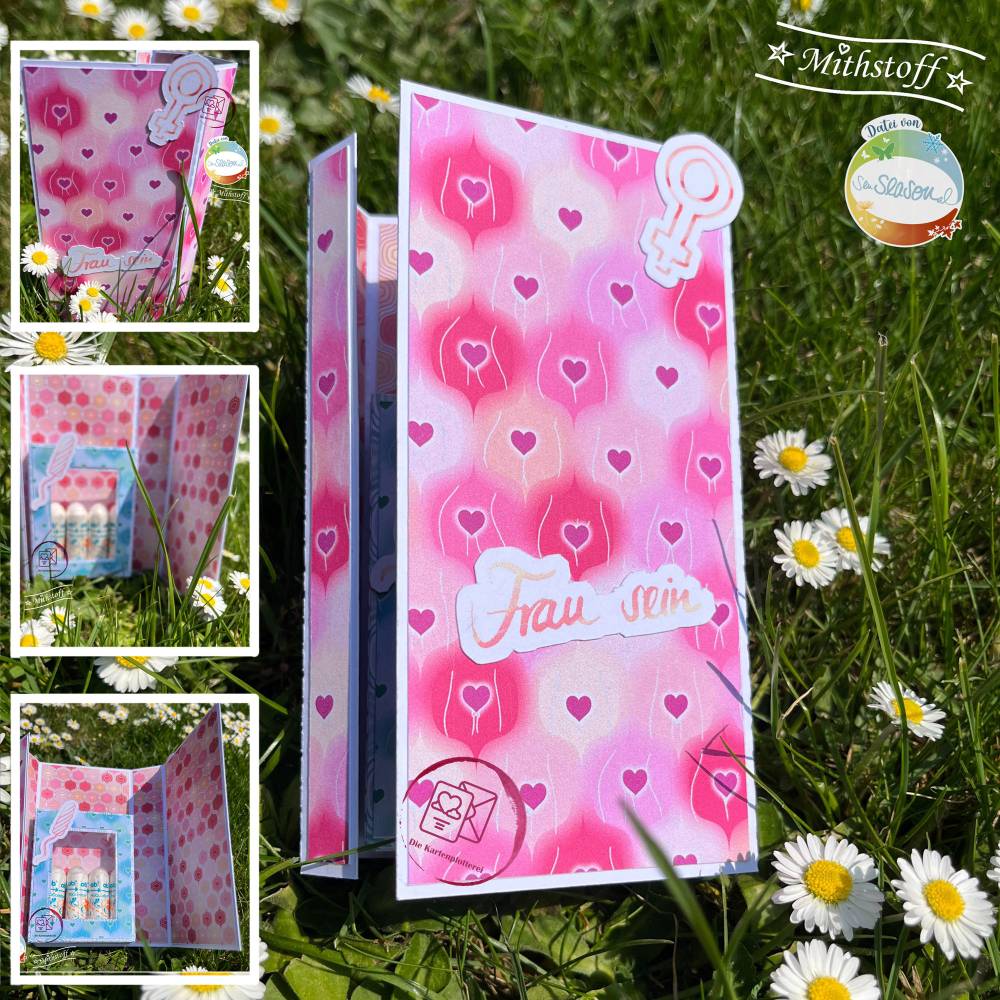 Digipapier Menstruation, 25 digitale Papiere rund um die Periode, Erdbeerwoche, deine Tage, Body Positivity, Aufklärung Bild 9
