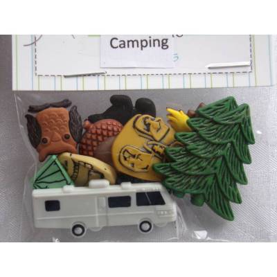 Buttons Galore Knöpfe + Buttons     Camping    (1 Pck.)     Camping