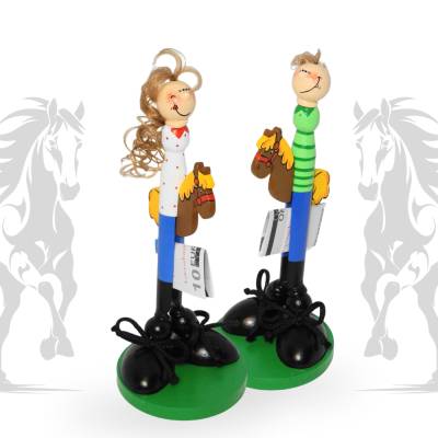 Originelles Geldgeschenk für Reiter und Pferdeliebhaber – Handgemachte Figur aus Holz