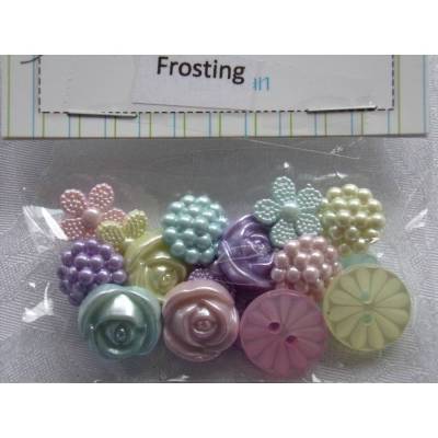 Buttons Galore Knöpfe      Blumen  (1 Pck.)   Frosting 