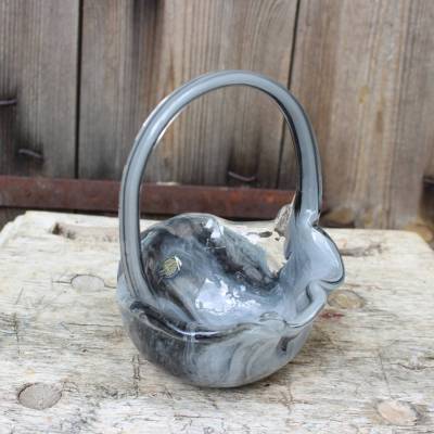 Glaskorb Korb Körbchen KASPAR Bleikristall Vintage