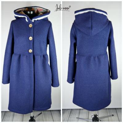 Damen Walk Mantel / Jacke "Jumi" Marine Blau