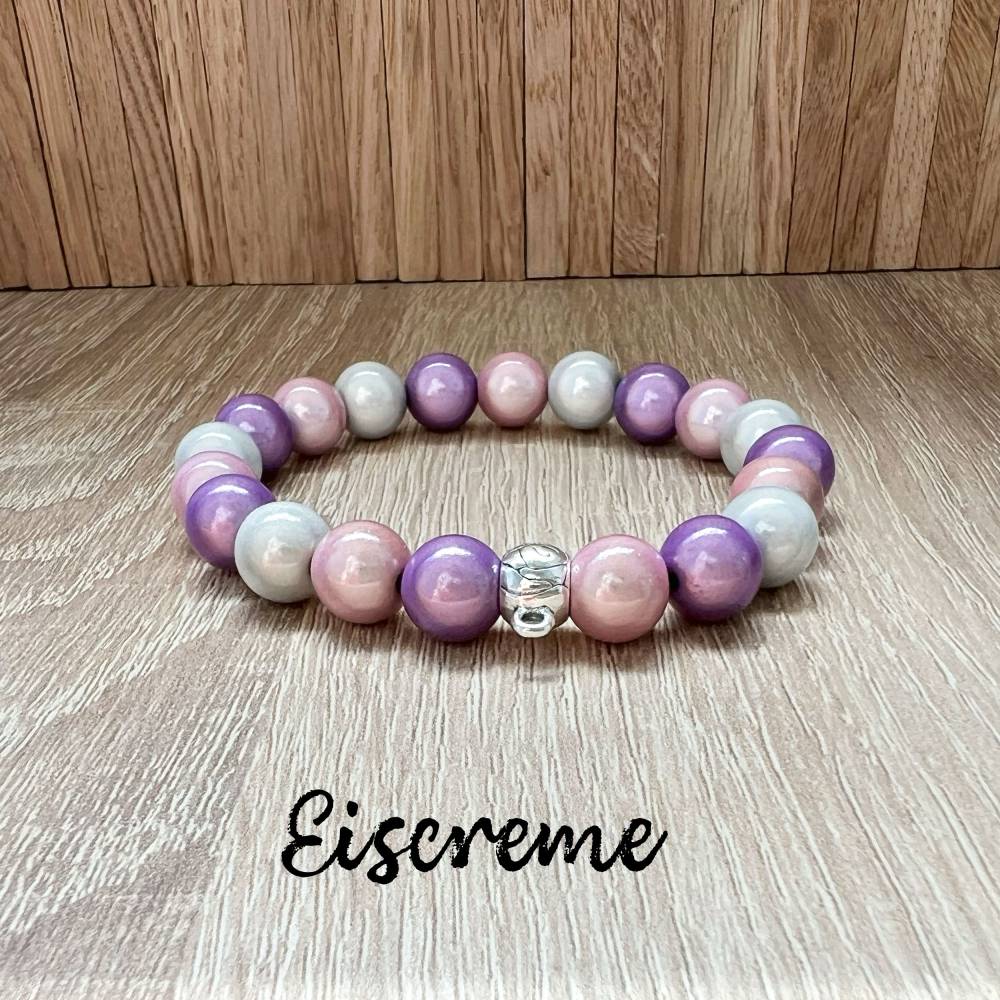 Miracle Eiscreme Perlenarmband inklusive Anhängeröse und Größe nach Wahl Bild 3