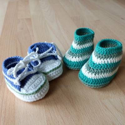 Häkelanleitung Puppenschuhe Turnschuhe und Boots, pdf-Datei