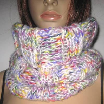 Schlauchschal mit Mohair, Schal, Loop, gestrickt