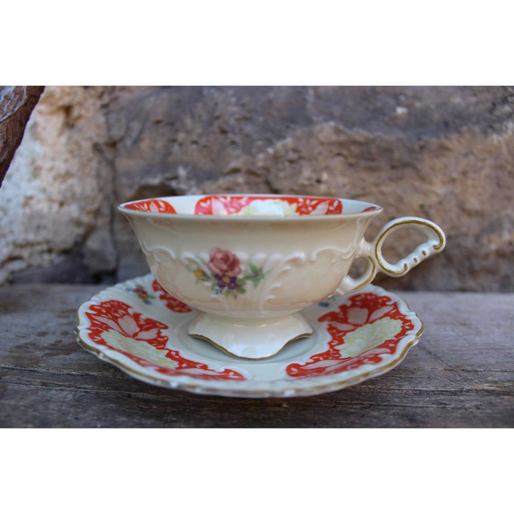 antike Sammeltasse Teetasse Kaffeetasse Schwarzenhammer Bavaria