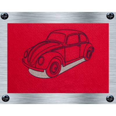 Stickdatei Käfer mit Schatten - 13 x 18 Rahmen - Fahrzeuge, KFZ, fahrbereite Stickmotive, digitale Stickdatei