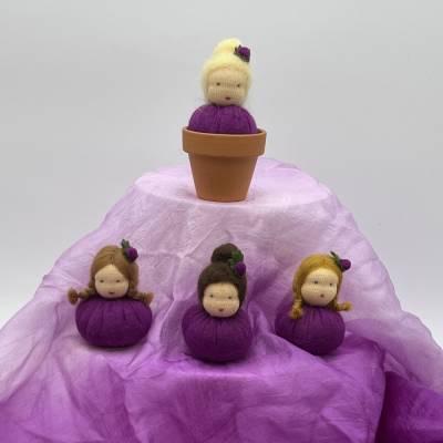 Rose lilat Mini - Blumenkind - Jahreszeitentisch - Sommer