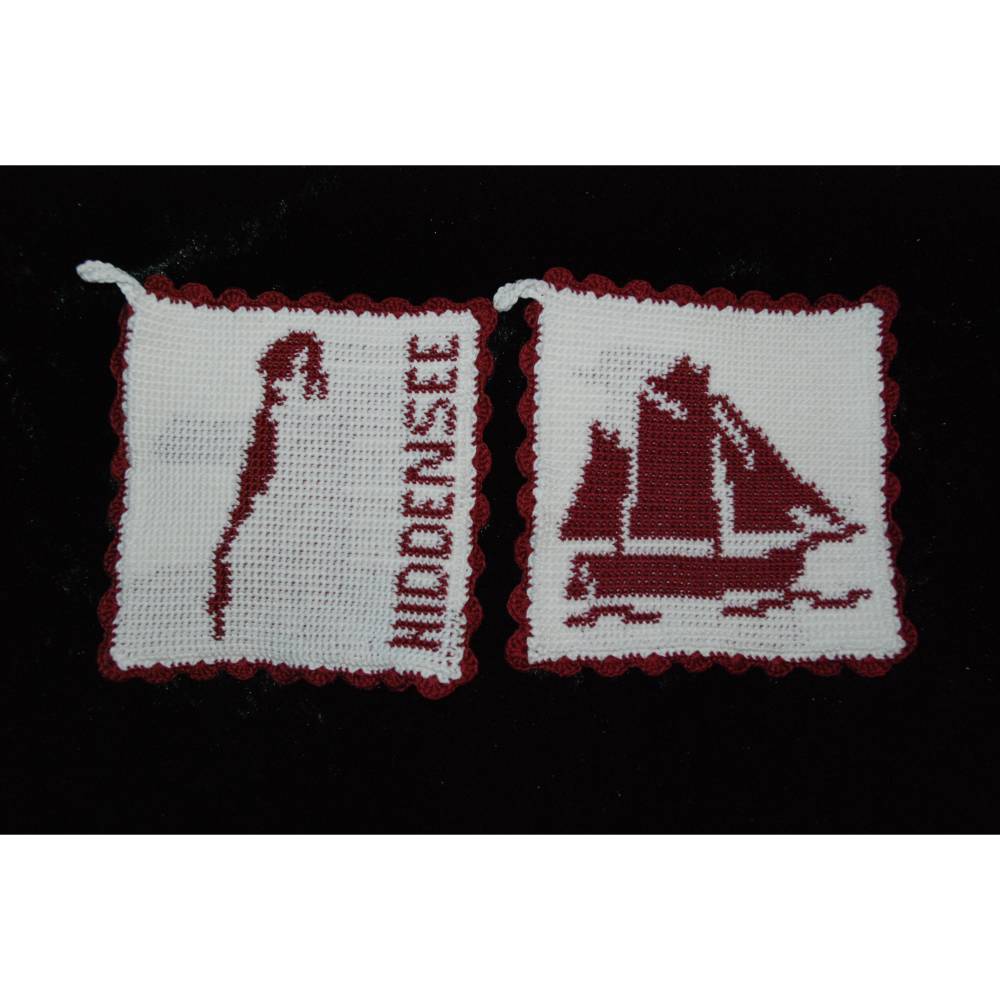 DIY Häkelanleitung Doubleface-Topflappen Maritim2 - Hiddensee (PDF) Bild 3