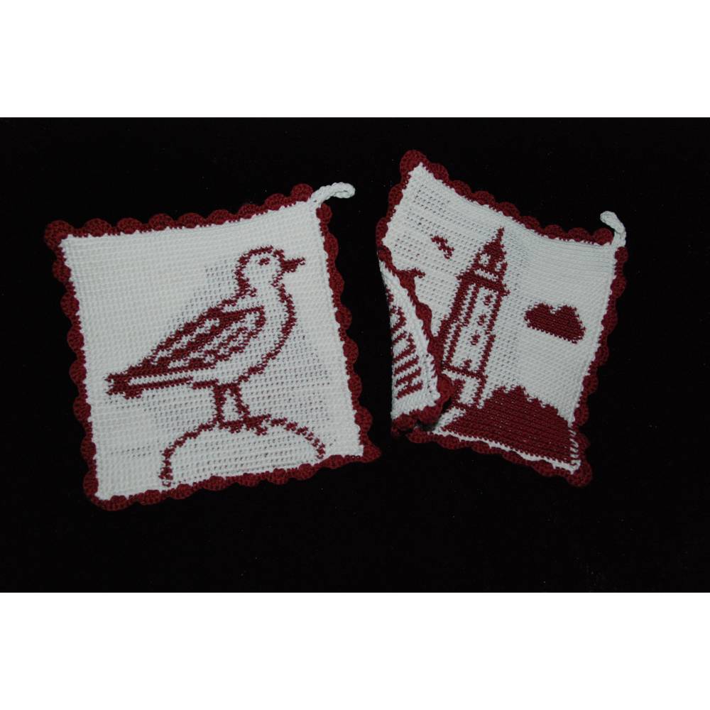 DIY Häkelanleitung Doubleface-Topflappen Maritim2 - Hiddensee (PDF) Bild 4